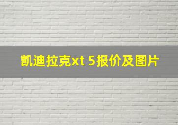 凯迪拉克xt 5报价及图片